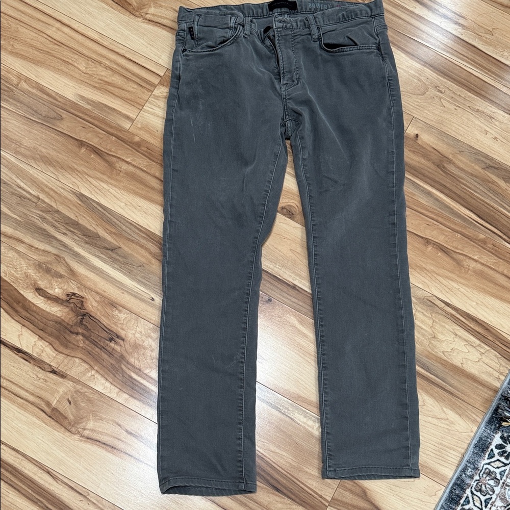 John Varvatos Charcoal Straight Jeans